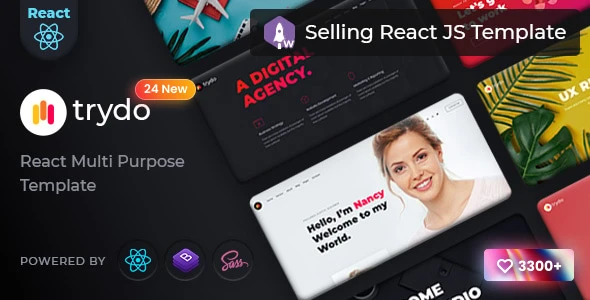 Trydo – React Agency and React Portfolio Template